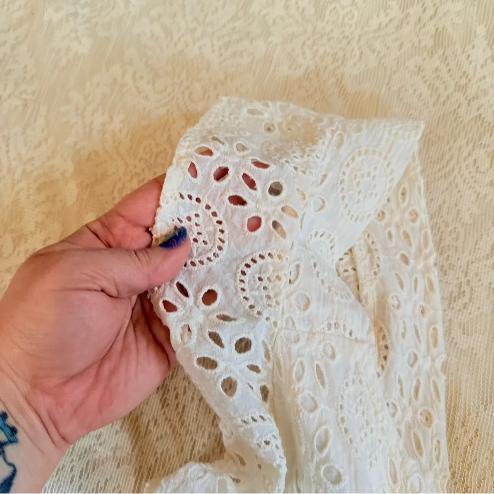 Cleobella Karina eyelet tiered ruffle romantic maxi dress - Picture 4 of 11